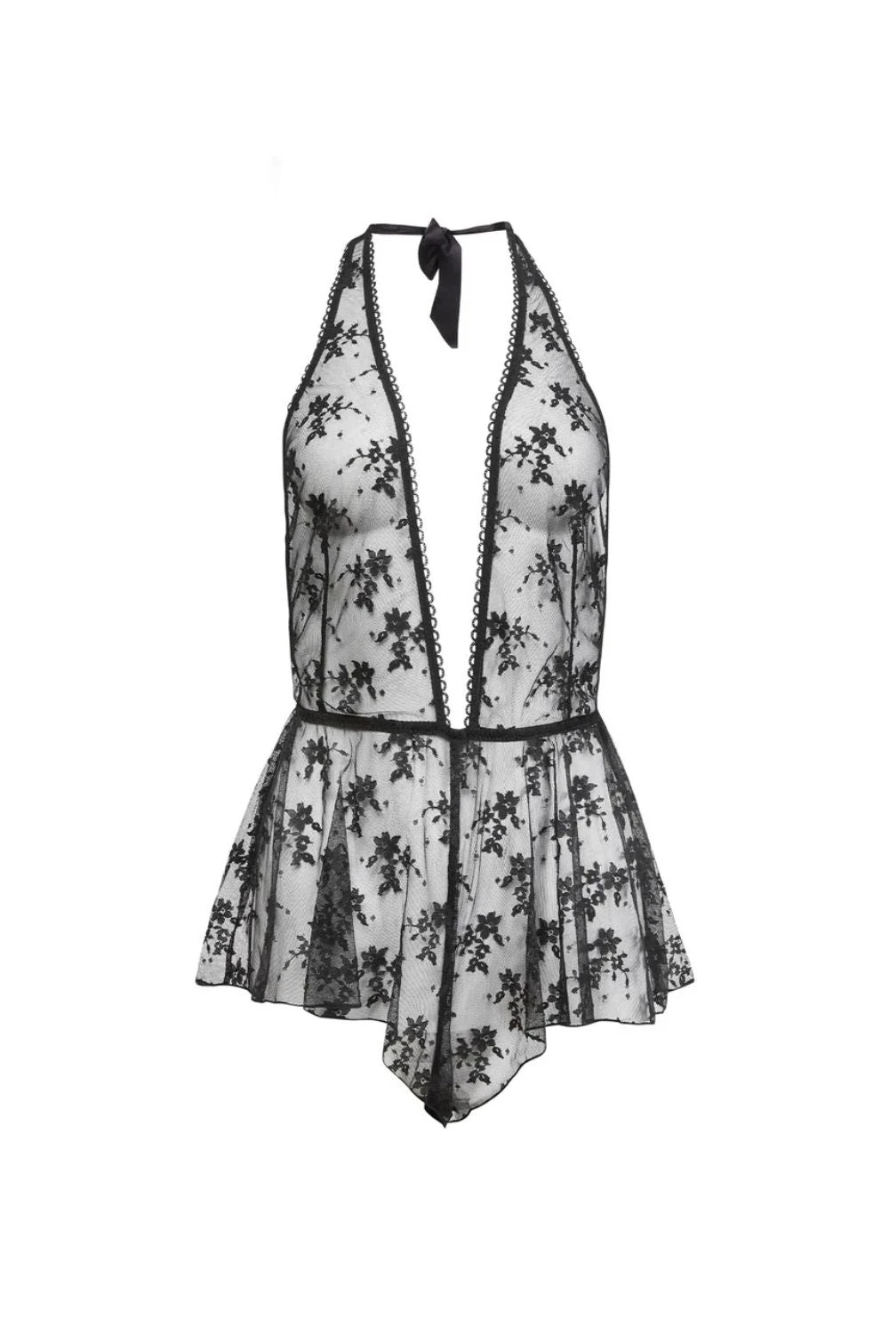 Fleur Du Mal Untie Me Playsuit In Black 3 Fleur Du Mal Untie Me Playsuit In Black - Image 3