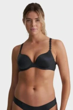 MARIE JO Tom Heart Shaped Bra In Graphite Grey