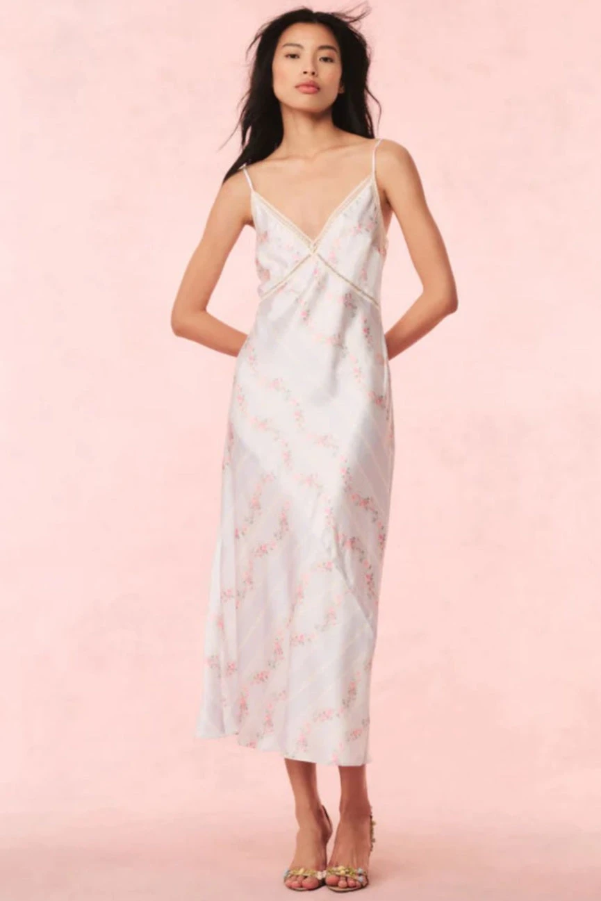 LoveShackFancy Ermon Dress In Wavecrest Blue 1 LoveShackFancy Ermon Dress In Wavecrest Blue