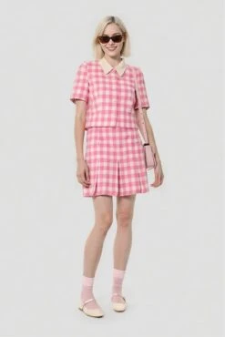 Joseff Gingham Skirt