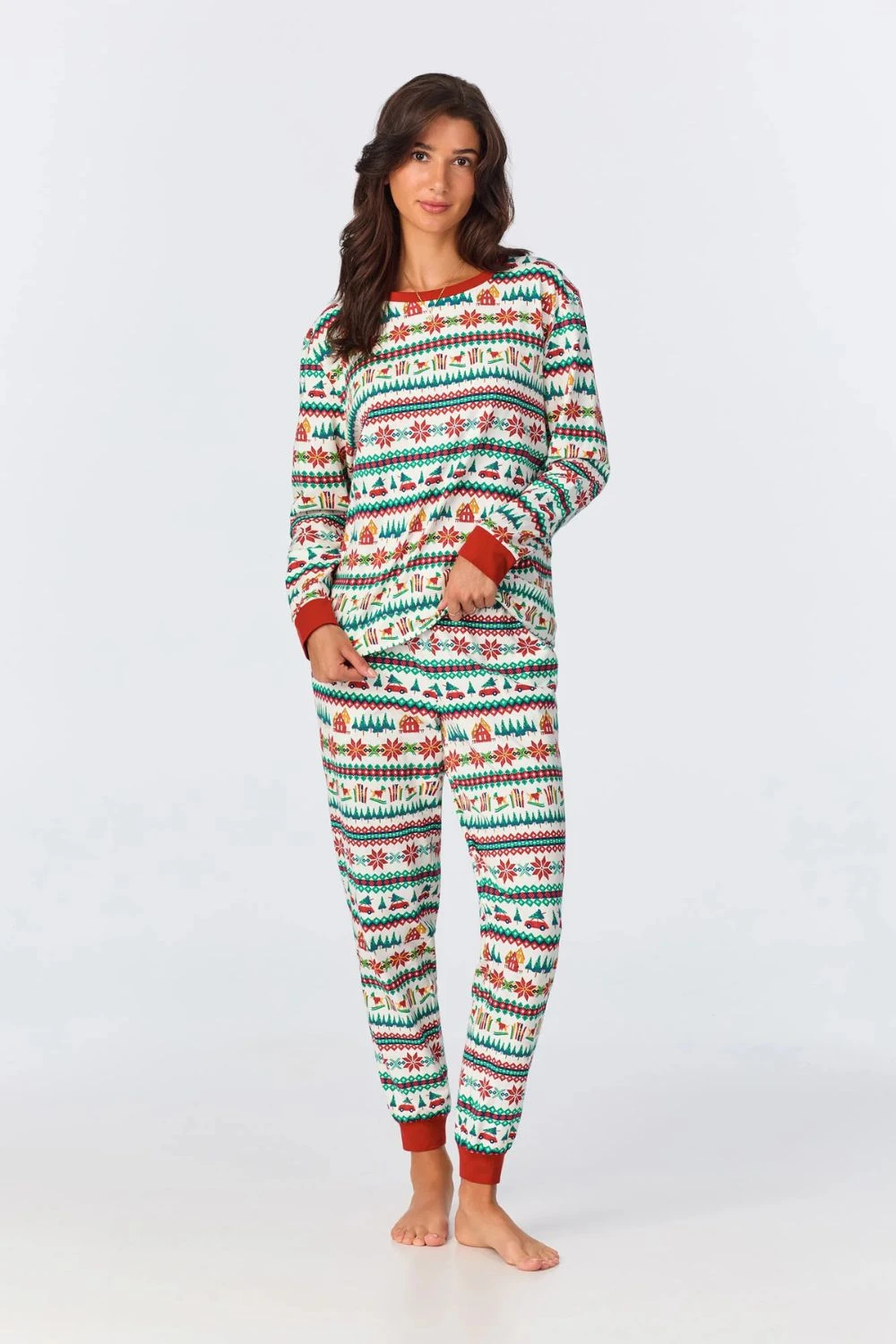 Festive Fairisle Long Sleeve Jogger Set 1 Festive Fairisle Long Sleeve Jogger Set