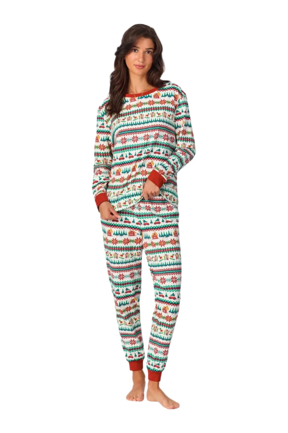 Festive Fairisle Long Sleeve Jogger Set 3 Festive Fairisle Long Sleeve Jogger Set - Image 3