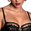 Desirs De Venise Demi Cut Bra In Black