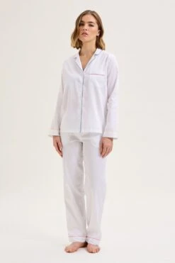 Essentiel Long Pj Set In Blanc