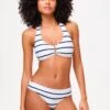 Nautical Stripe U Bar Bikini D-G Cups
