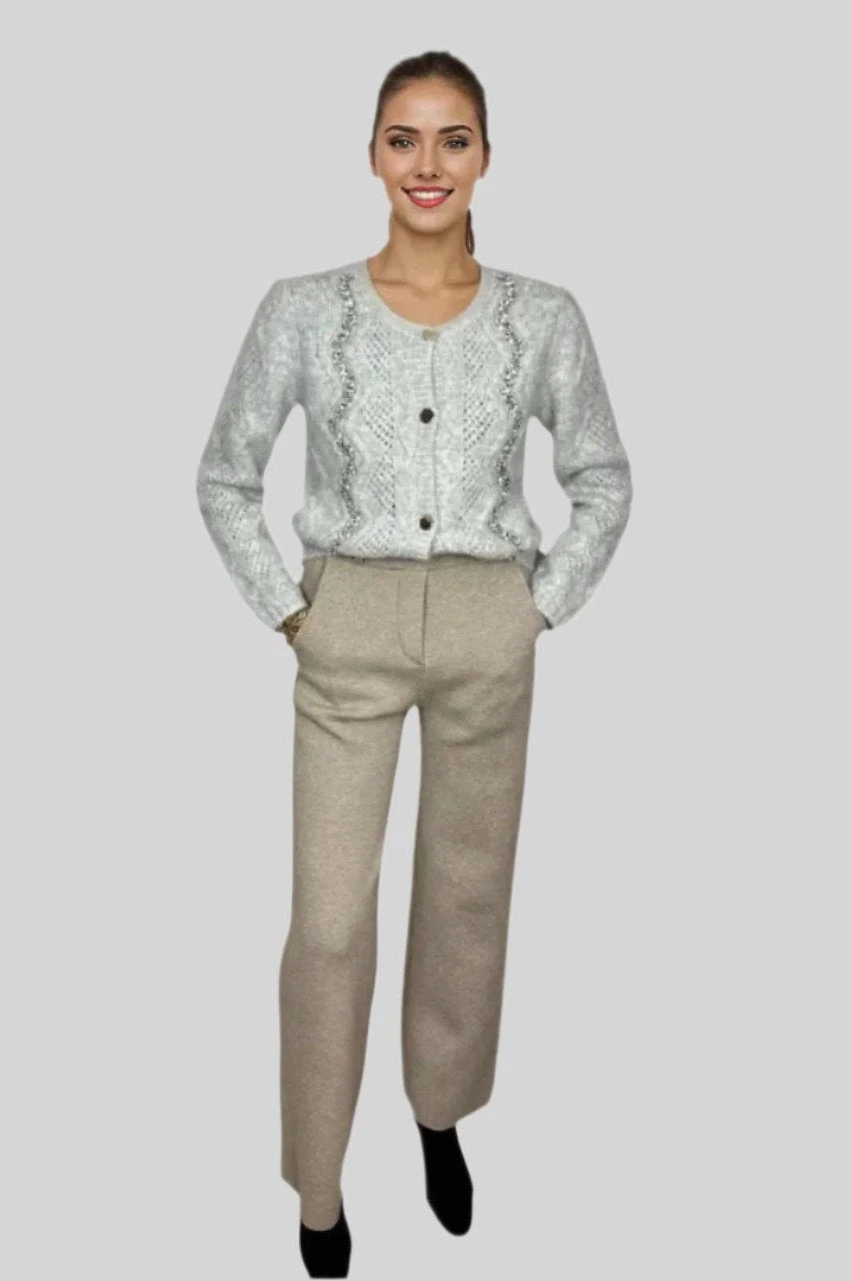 Knit Cardigan In Grey 1 Knit Cardigan In Grey