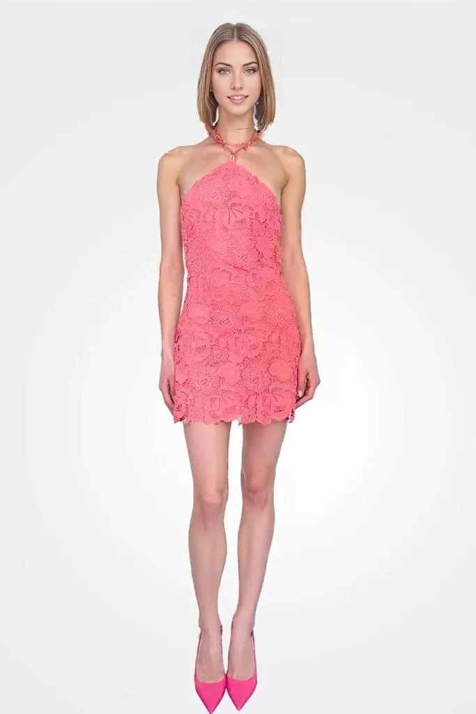 Dory Short Dress In Coral 1 Dory Short Dress In Coral