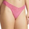 HANKY PANKY Supima Cotton Original Rise Thong In Chateau Rose Pink