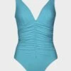 Smart V-Neck One Piece In Sea