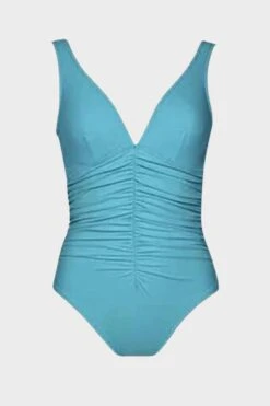 Smart V-Neck One Piece In Sea