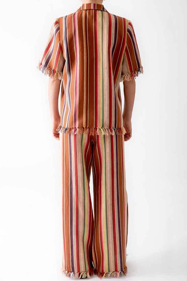 Briar Rust Stripes Button Down 2 Briar Rust Stripes Button Down - Image 2