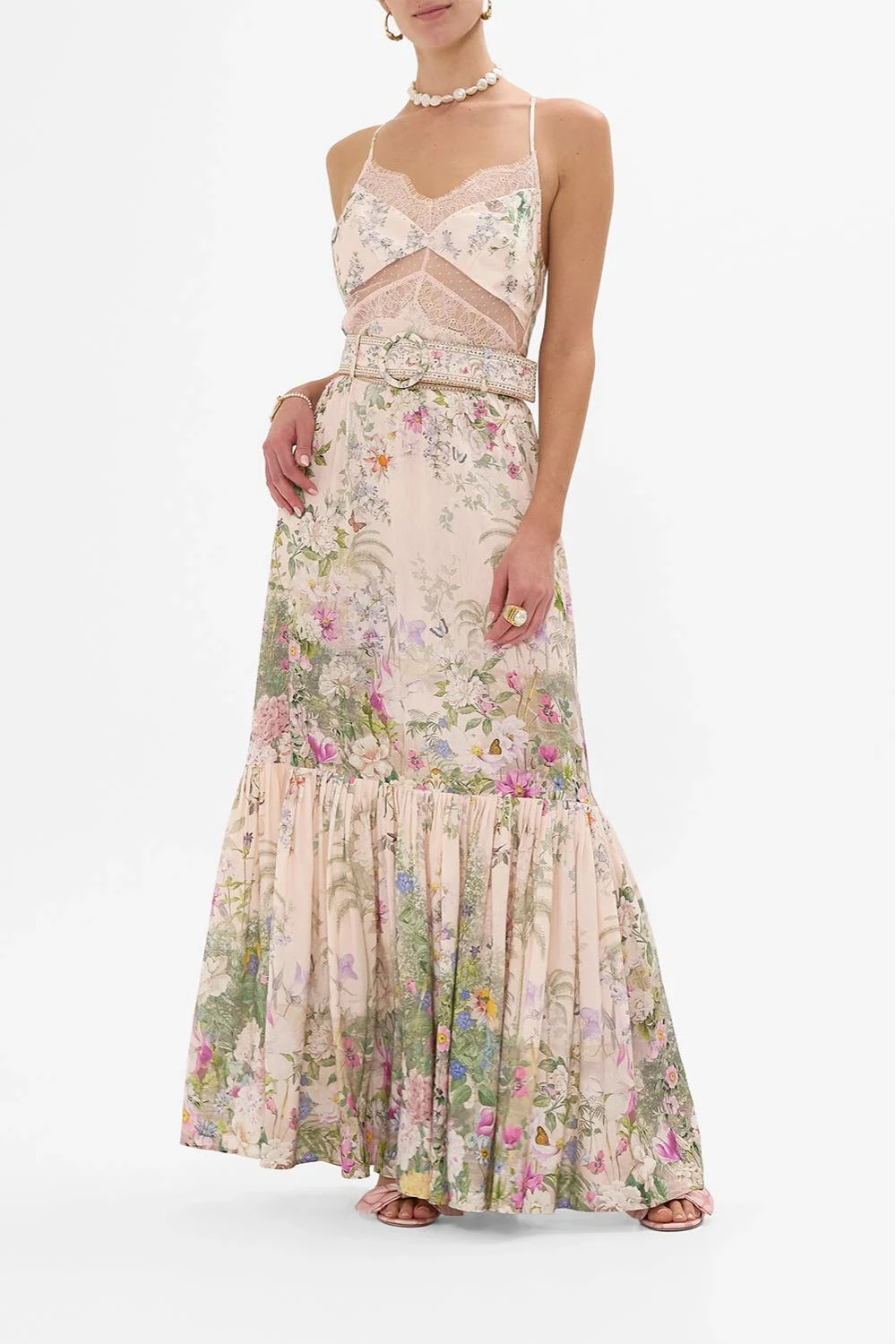 Camilla Skirt With Deep Hem And Frill And Belt 1 Camilla Skirt With Deep Hem And Frill And Belt