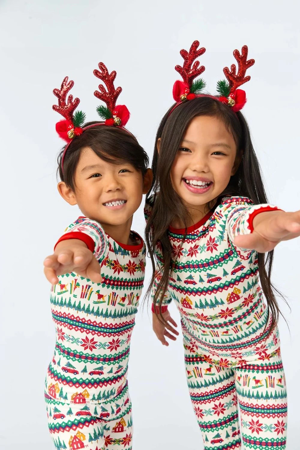 Festive Fairisle Long Sleeve 2 Pc Kids Set 1 Festive Fairisle Long Sleeve 2 Pc Kids Set