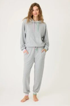 Pj Salvage Peachy Hoodie And Jogger Set