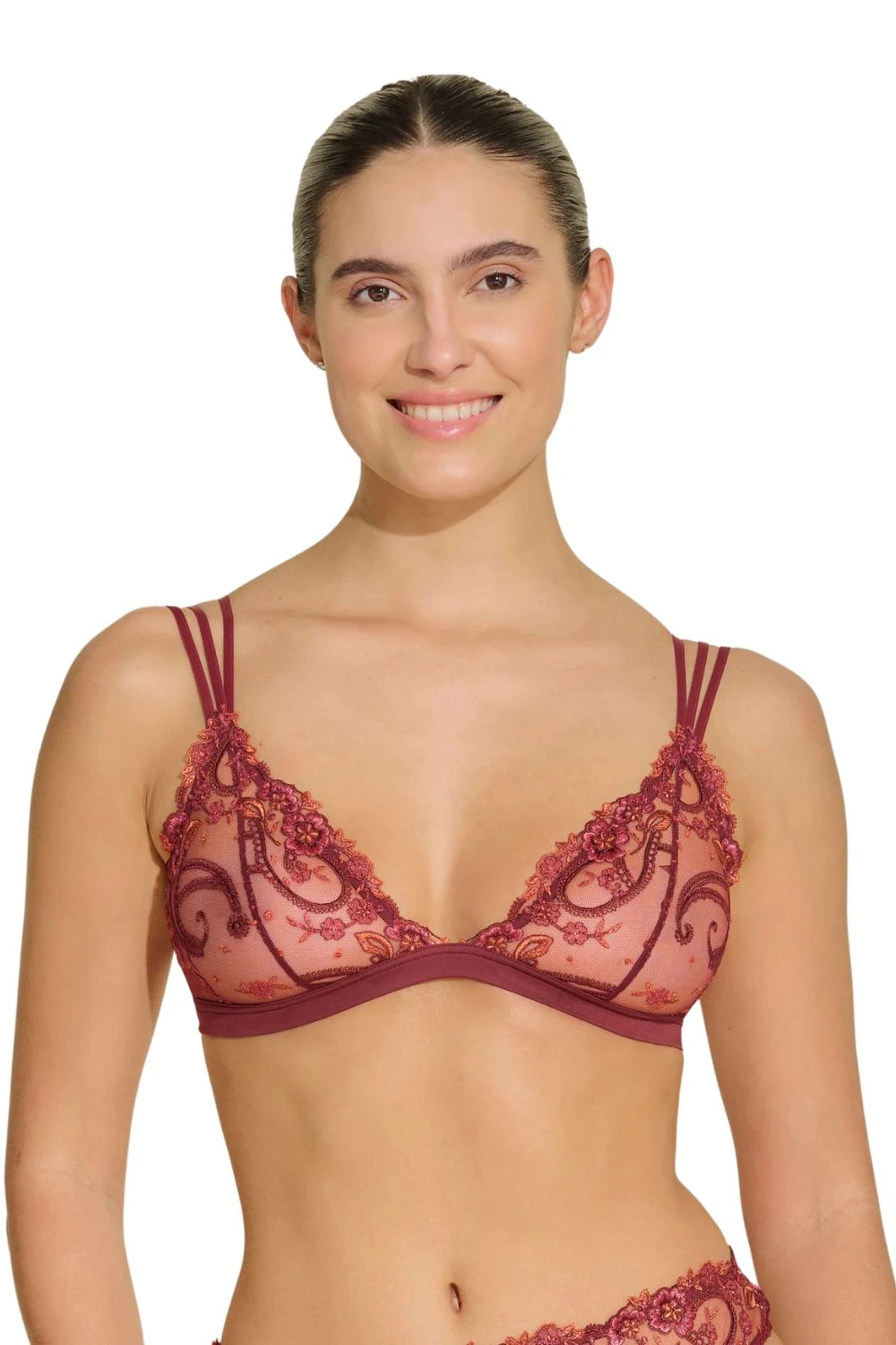 Cosabella Sanika Triangle Bra In Vin Brule 3 Cosabella Sanika Triangle Bra In Vin Brule - Image 3