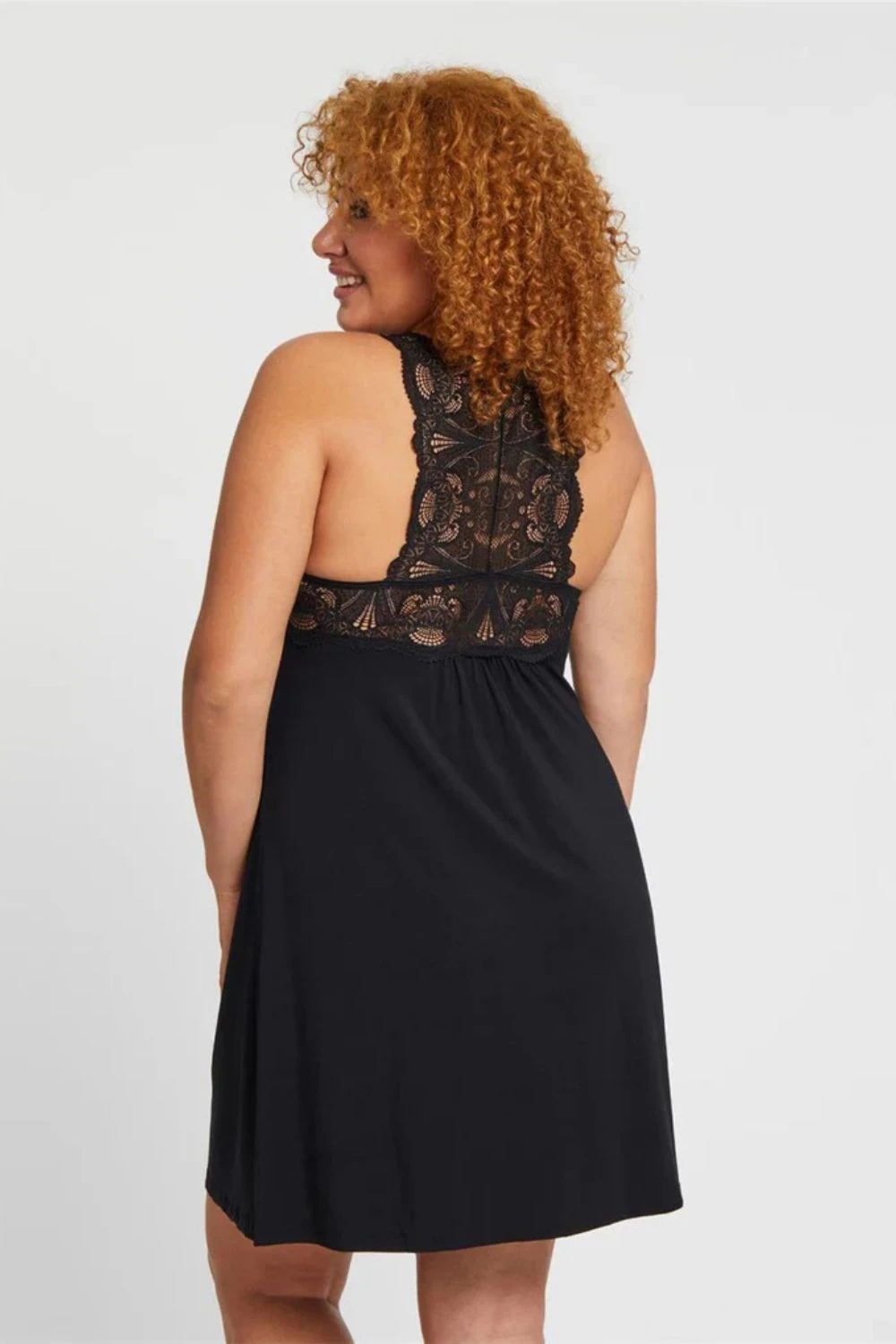 Belle Full Bust Epoque Iconic Chemise In Black 2 Belle Full Bust Epoque Iconic Chemise In Black - Image 2