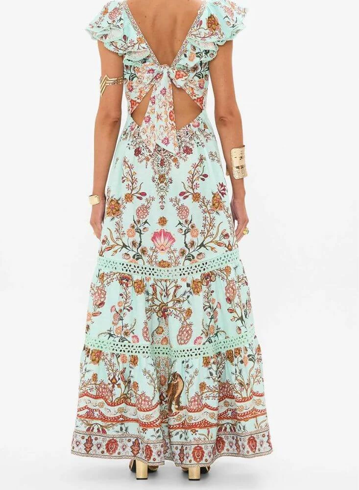 Camilla Weaving Worlds Tiered Dress With Neck Frill 2 Camilla Weaving Worlds Tiered Dress With Neck Frill - Image 2