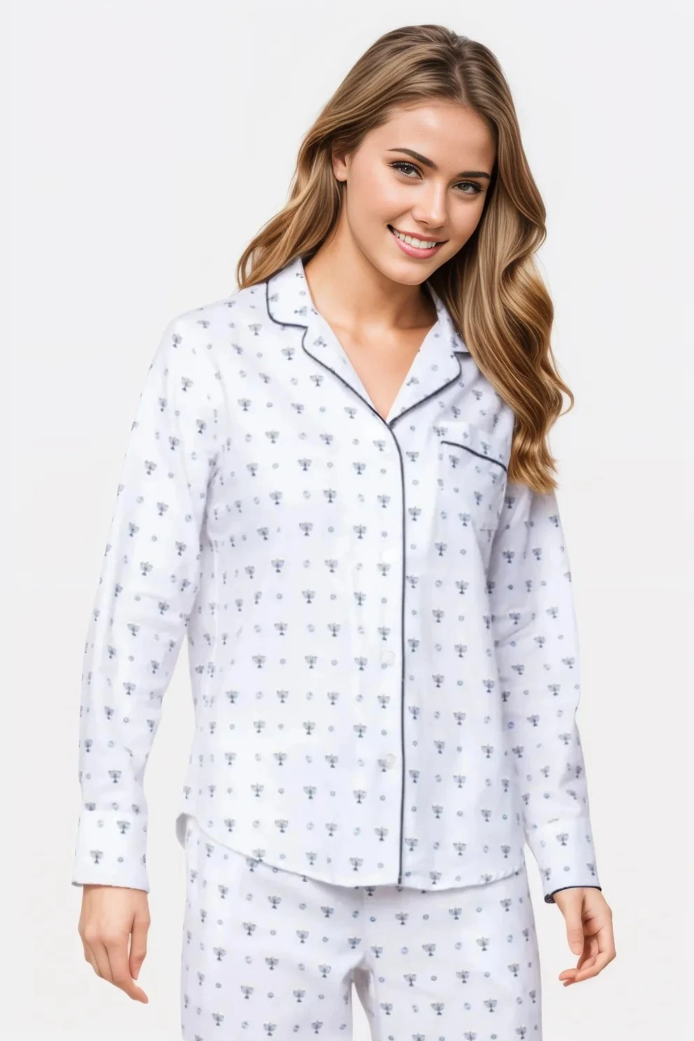 Happy Hanukkah Twill Pajama Set 2 Happy Hanukkah Twill Pajama Set - Image 2