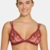 Cosabella Sanika Triangle Bra In Vin Brule