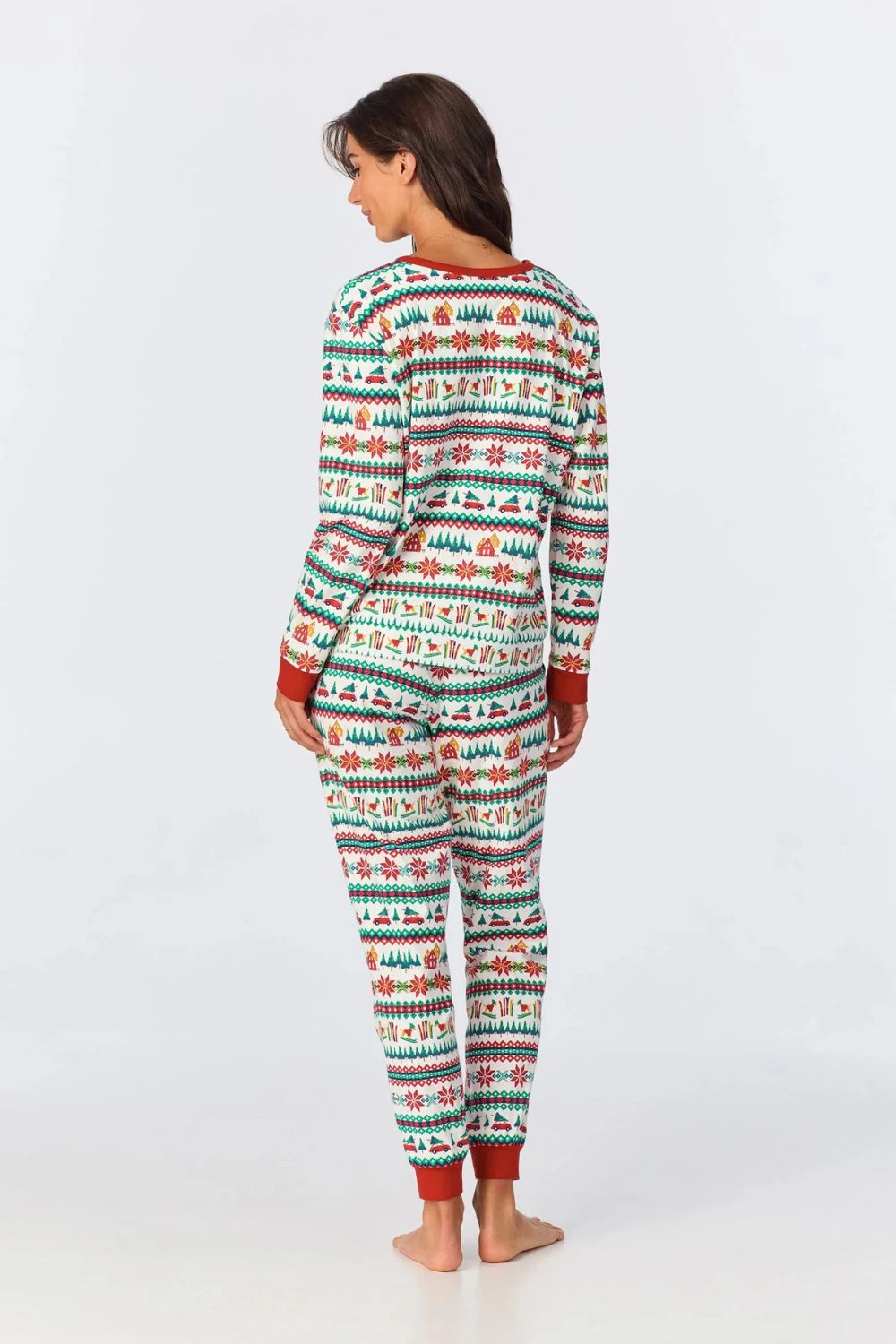 Festive Fairisle Long Sleeve Jogger Set 2 Festive Fairisle Long Sleeve Jogger Set - Image 2