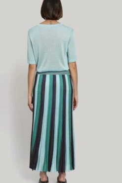 Pleated Maxi Skirt In Lagoon Blue -Fashion Lingerie Shop 3 0d0a1d4b 0001 4691 a153 69c8ecd687f7