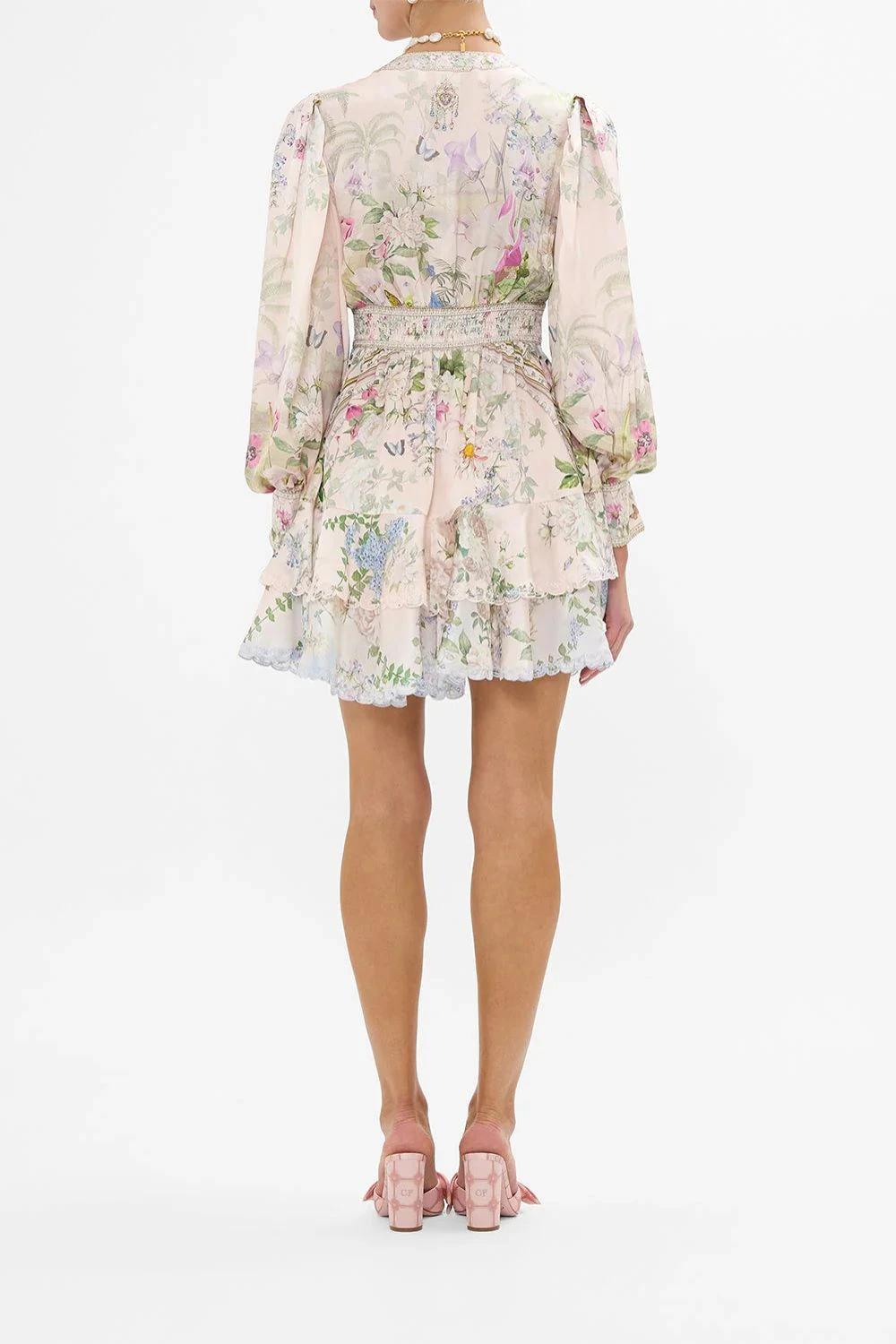 Camilla Button Front Frill Dress In Palacio Playground 2 Camilla Button Front Frill Dress In Palacio Playground - Image 2