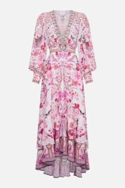 Camilla Long Button Front Dress In Botanical Novella 5 Camilla Long Button Front Dress In Botanical Novella -Fashion Lingerie Shop 3 28e6ef85 5c1b 448e b304 b01a57975873