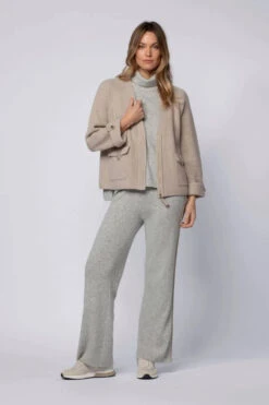 Gisca Long-Sleeve Wool And Cashmere Cardigan In Taupe 5 Gisca Long-Sleeve Wool And Cashmere Cardigan In Taupe -Fashion Lingerie Shop 3 4bf9df5f 0a79 4314 ba76 9798f62114db