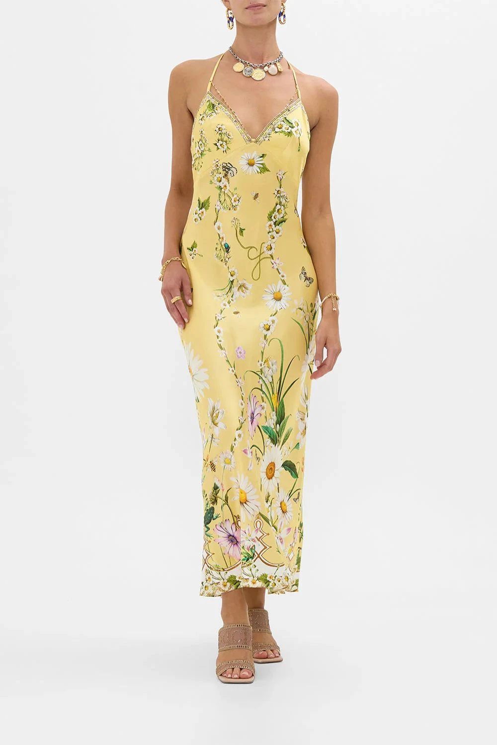 Camilla Chain Detail Dress In Daisy Chains 1 Camilla Chain Detail Dress In Daisy Chains