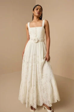 Adya Long Dress In Off-White