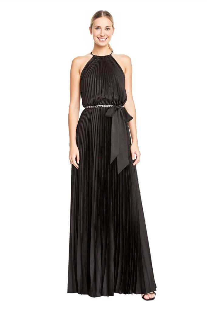 Sleeveless Satin Long Dress 2 Sleeveless Satin Long Dress - Image 2