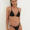 Kori T Back Tri Top & Kori Side Bottom Full In Black