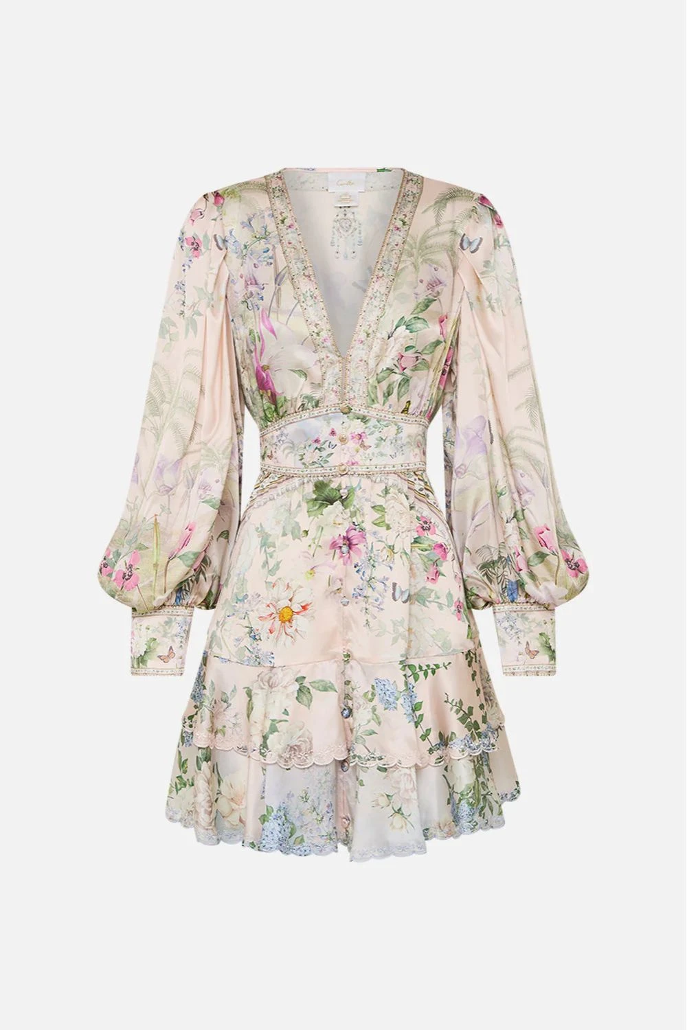 Camilla Button Front Frill Dress In Palacio Playground 4 Camilla Button Front Frill Dress In Palacio Playground - Image 4