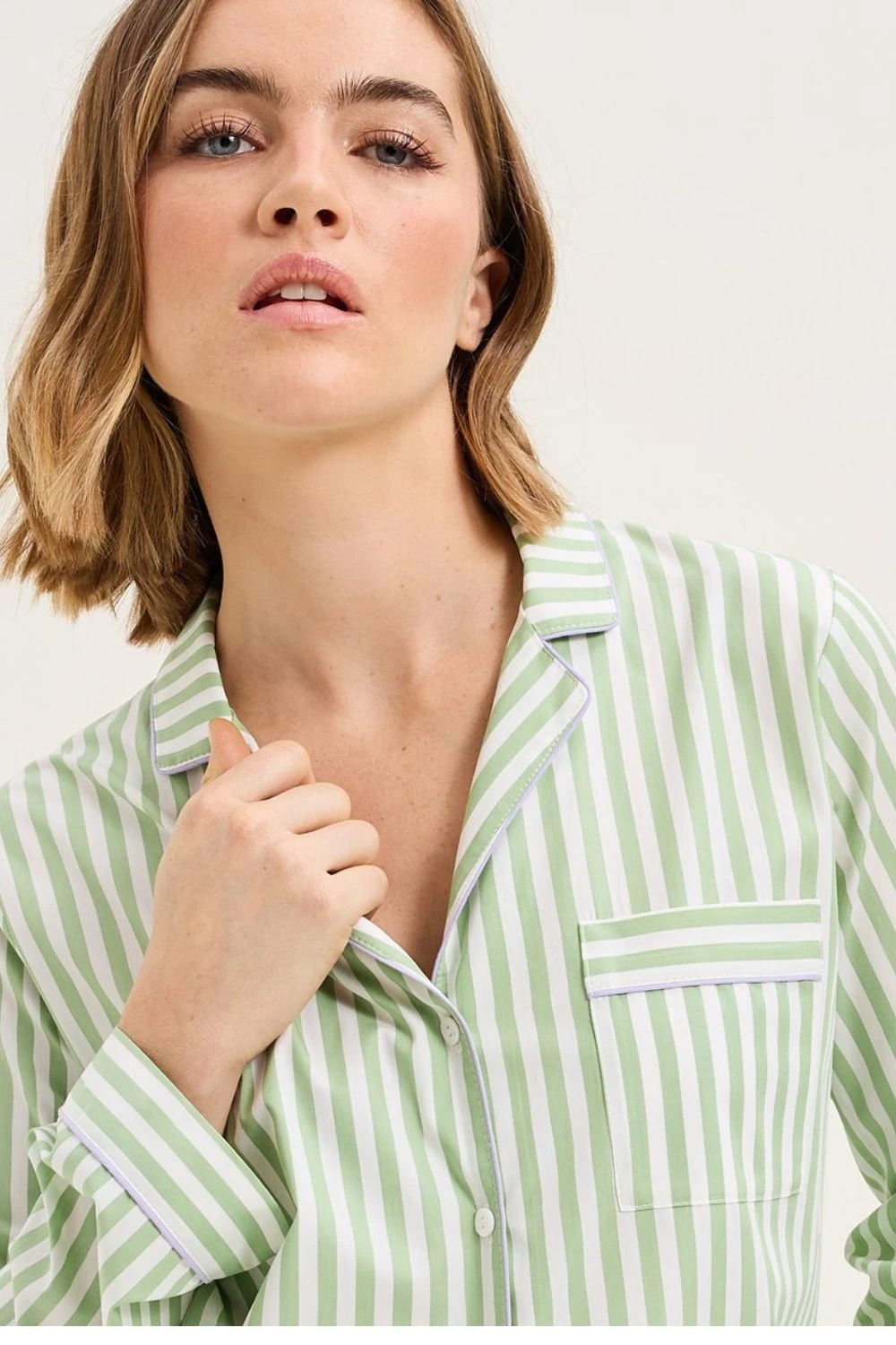 Essentiel Long Pj Set In Jade 3 Essentiel Long Pj Set In Jade - Image 3