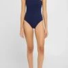 Tess One Shoulder One Piece In Navy