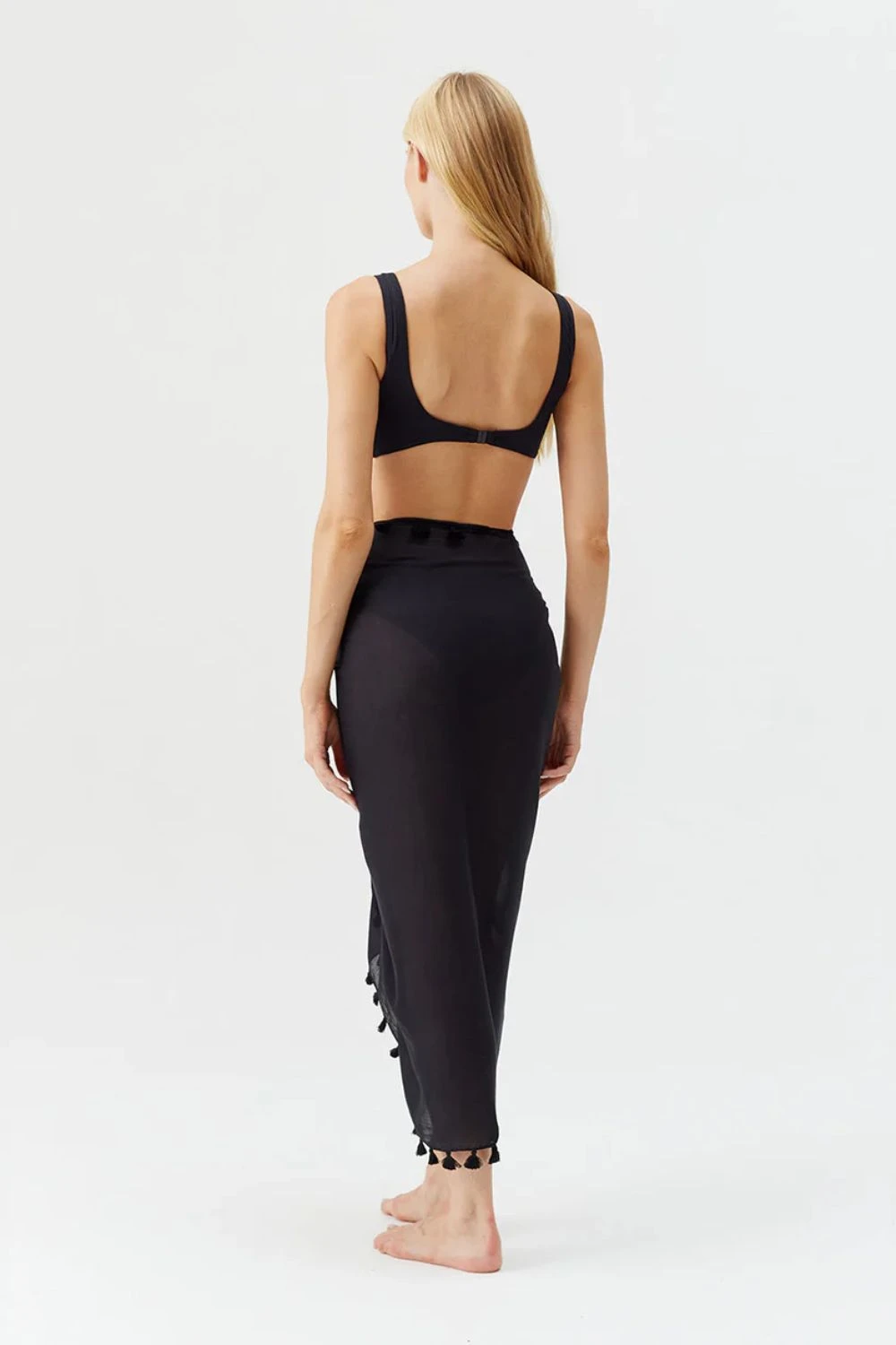 Melissa Odabash Pom Pom Trim Cotton Pareo 4 Melissa Odabash Pom Pom Trim Cotton Pareo - Image 4