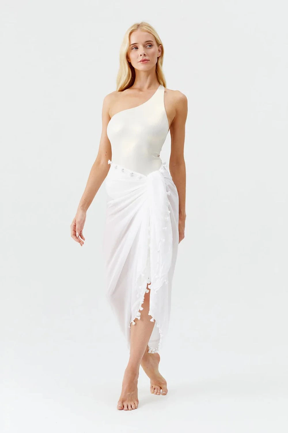 Melissa Odabash Pom Pom Trim Cotton Pareo 7 Melissa Odabash Pom Pom Trim Cotton Pareo - Image 7