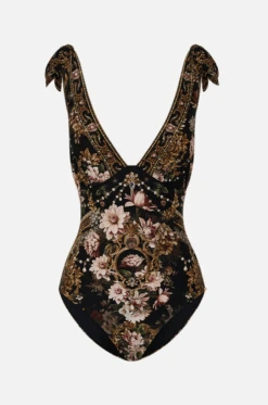 Camilla Ruched Tri-Tie Soulder One-Piece Swimsuit