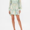 Camilla Short Dress With Blouson Sleeves