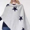 Cashmere Star Intarsia Wrap