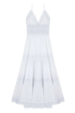 Cindy Long Dress In White 7 Cindy Long Dress In White -Fashion Lingerie Shop ChaorRuizCindyLongDressinWhite