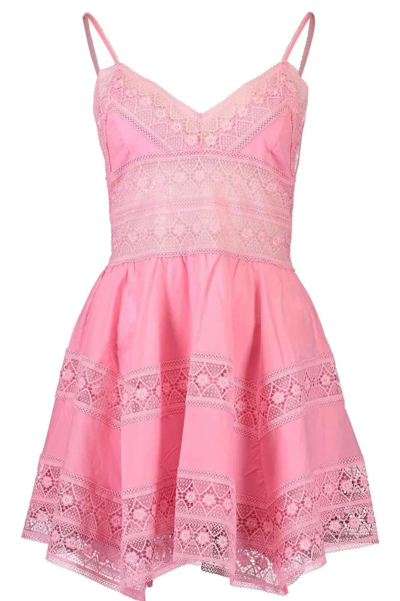 Satien Short Dress In Rose Quartz 3 Satien Short Dress In Rose Quartz - Image 3