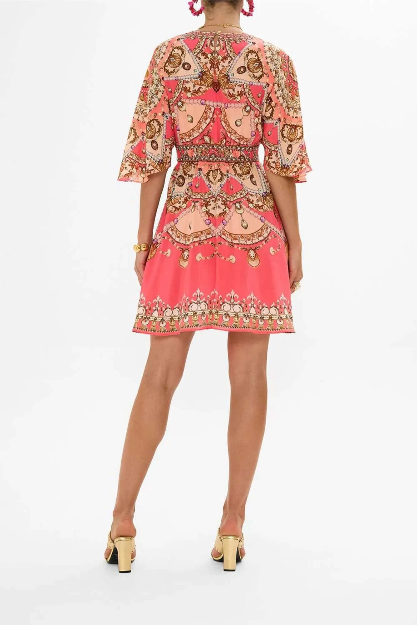 Camilla Short Waisted Dress In Shell Games 2 Camilla Short Waisted Dress In Shell Games - Image 2