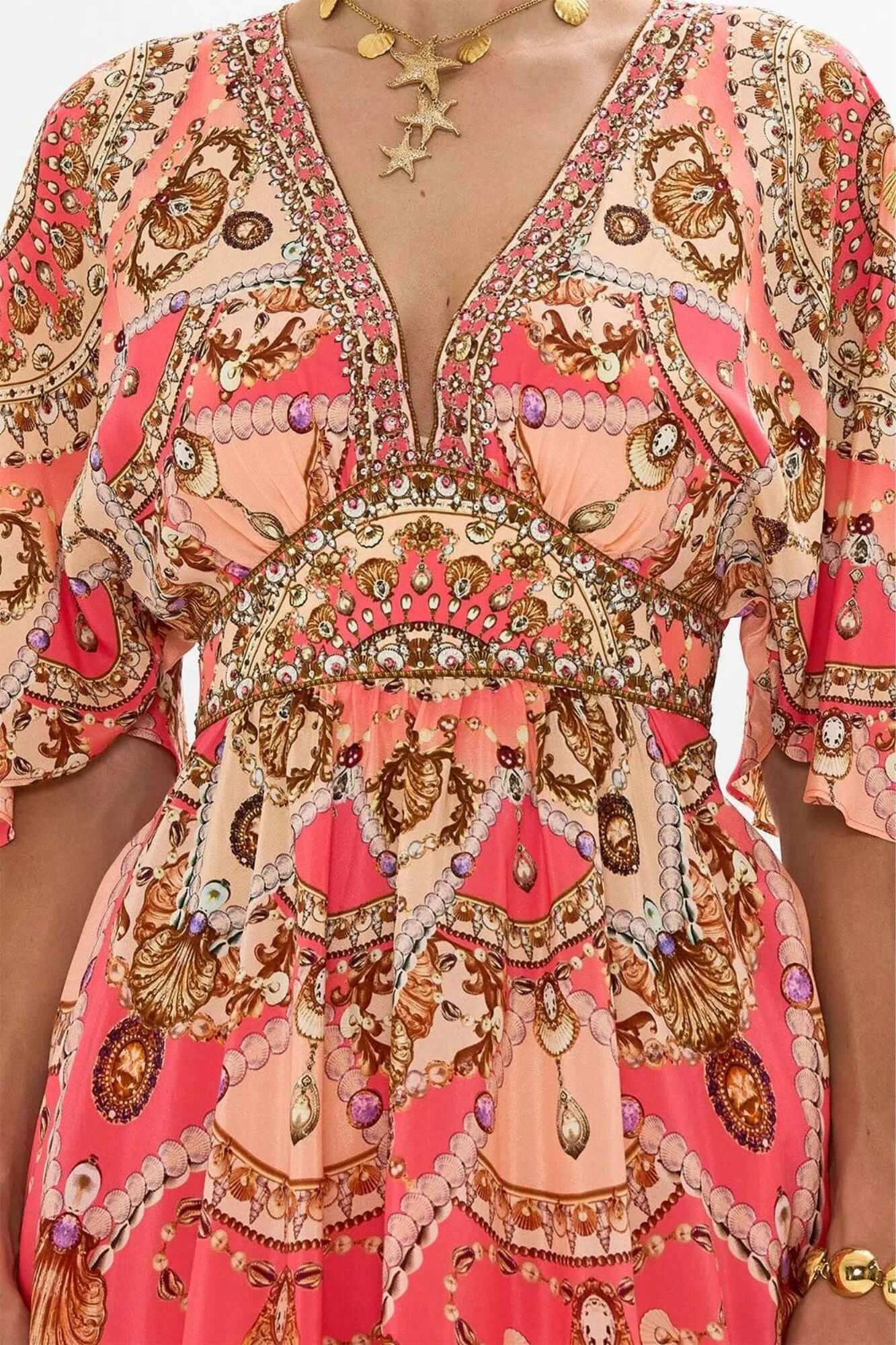 Camilla Short Waisted Dress In Shell Games 3 Camilla Short Waisted Dress In Shell Games - Image 3