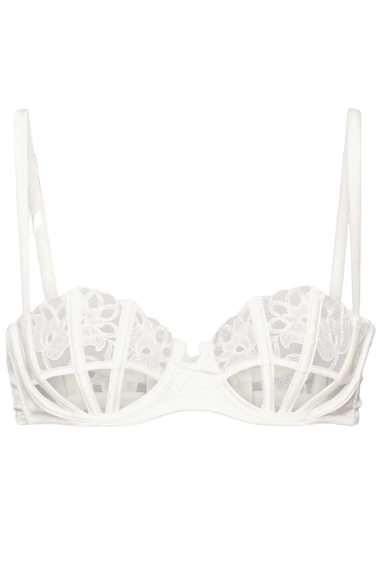 Fleur Du Mal Bella Cutout Bra In Ivory 3 Fleur Du Mal Bella Cutout Bra In Ivory - Image 3