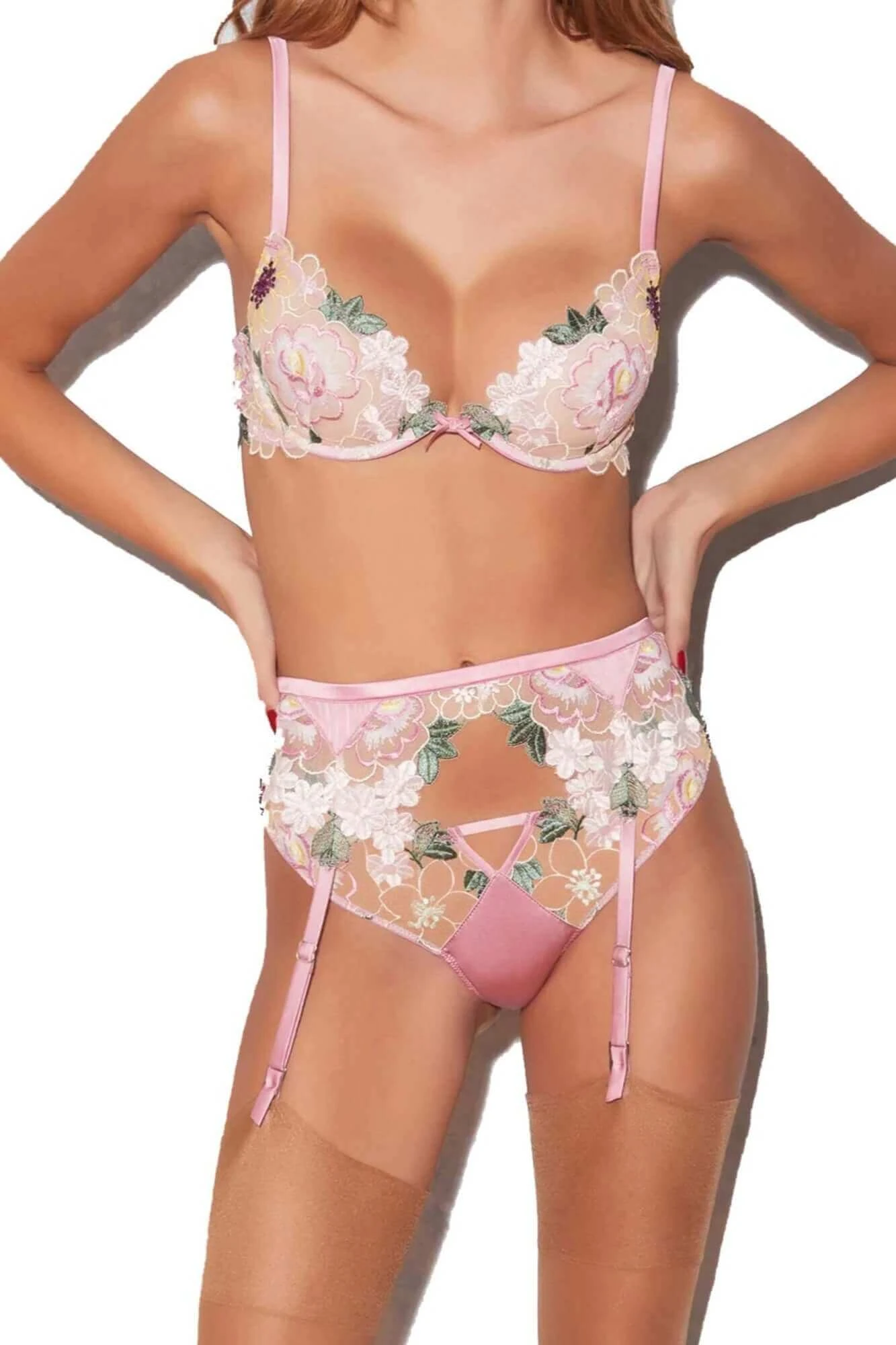 Fleur Du Mal Jardin Embroidery Demi Bra 4 Fleur Du Mal Jardin Embroidery Demi Bra - Image 4