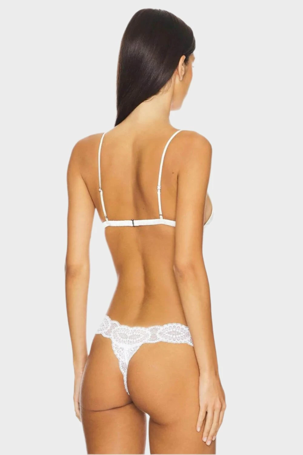 Fleur Du Mal Molded Triangle Bra In Ivory 2 Fleur Du Mal Molded Triangle Bra In Ivory - Image 2