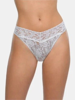 Hanky Panky Original Rise Thong 22 Hanky Panky Original Rise Thong -Fashion Lingerie Shop Hanky Panky Signature Lace Original Rise Thong White View 1 jpg