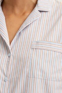 Essential Long Pj Set In Ciel 8 Essential Long Pj Set In Ciel -Fashion Lingerie Shop LaurenceTavernierEssentialLongPjSetinCiel4