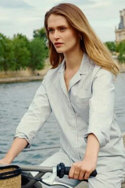 Essential Long Pj Set In Ciel